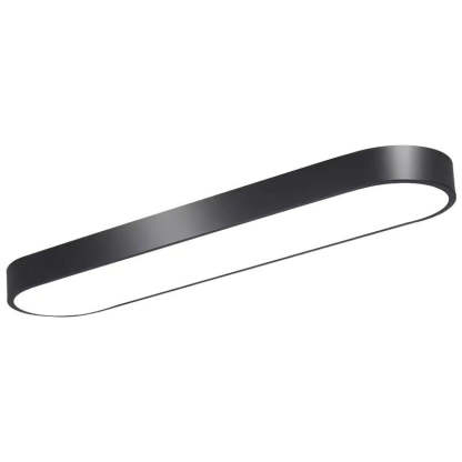 Minimalist Elliptical Strip Iron Flush Mount Light