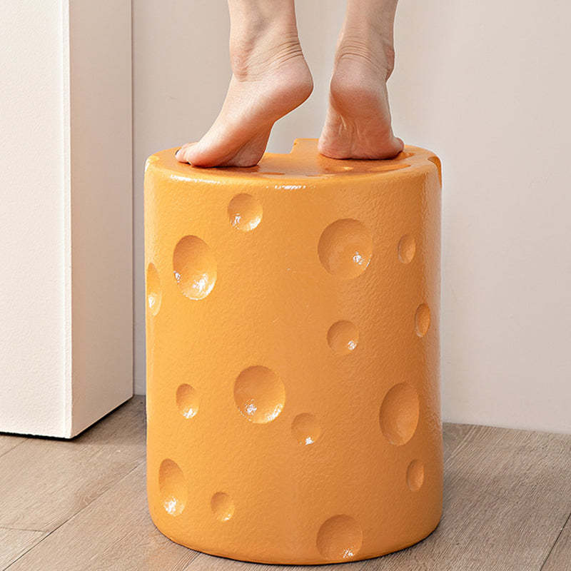 Contemporary Kids Cheese Resin Side Table