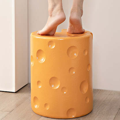 Contemporary Kids Cheese Resin Side Table