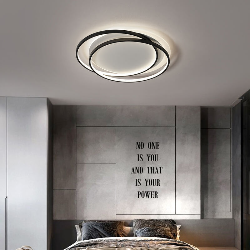Nordic Luxury Circle Aluminum LED Flush Mount Light