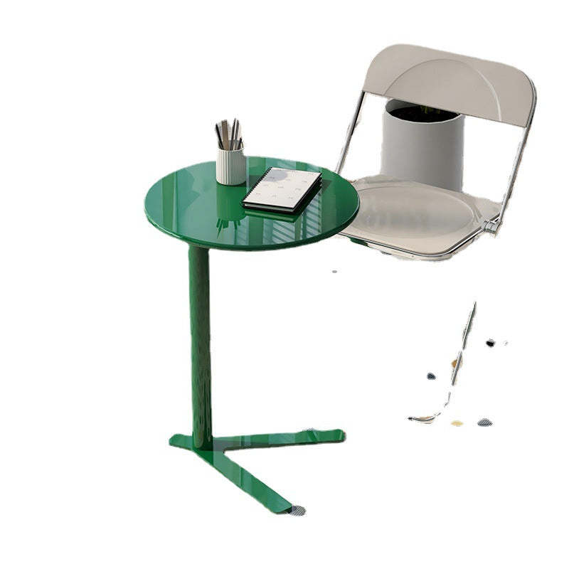 Scandinavian V-Base Iron End Table
