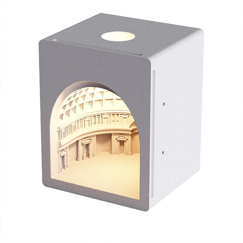 Pantheon Plaster Sensor LED Recessed Wall Sconce Night Light