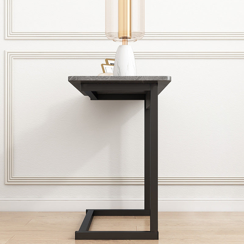 Scandinavian Stainless Steel Rectangular Side Table 4-Leg