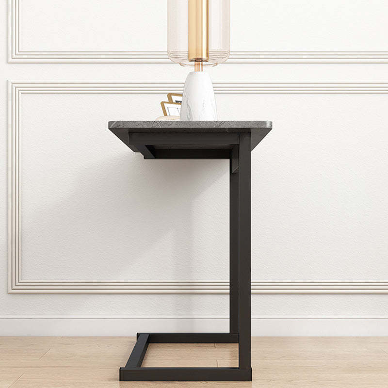 Scandinavian Stainless Steel Rectangular Side Table 4-Leg