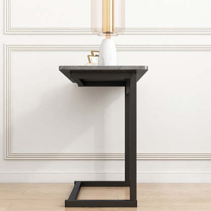 Scandinavian Stainless Steel Rectangular Side Table 4-Leg