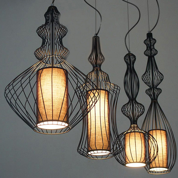 Lighom contemporary cage iron pendant lighting — 220V-240V (UK/AU)