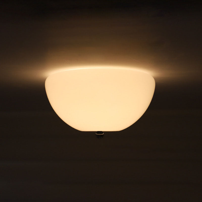 Nordic Iron Round Glass 4-Light Flush Ceiling Light