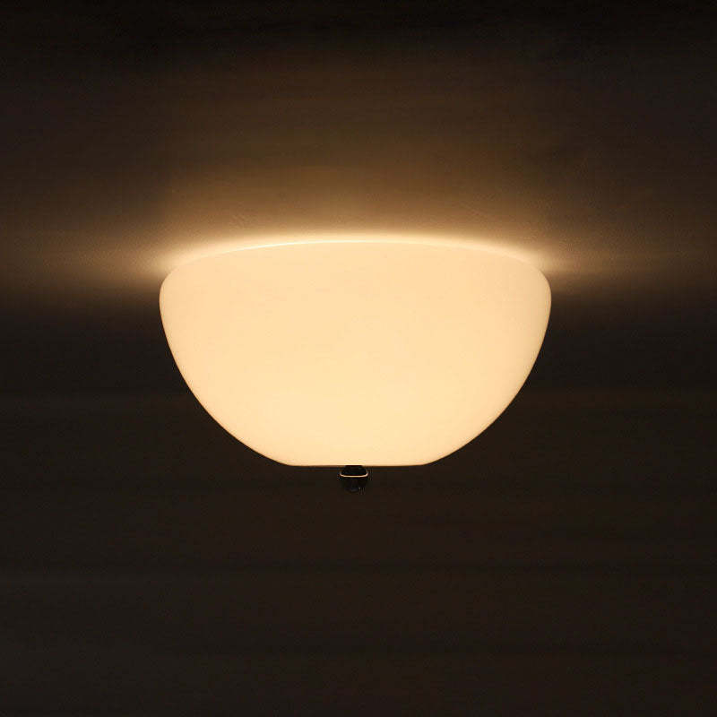 Nordic Iron Round Glass 4-Light Flush Ceiling Light