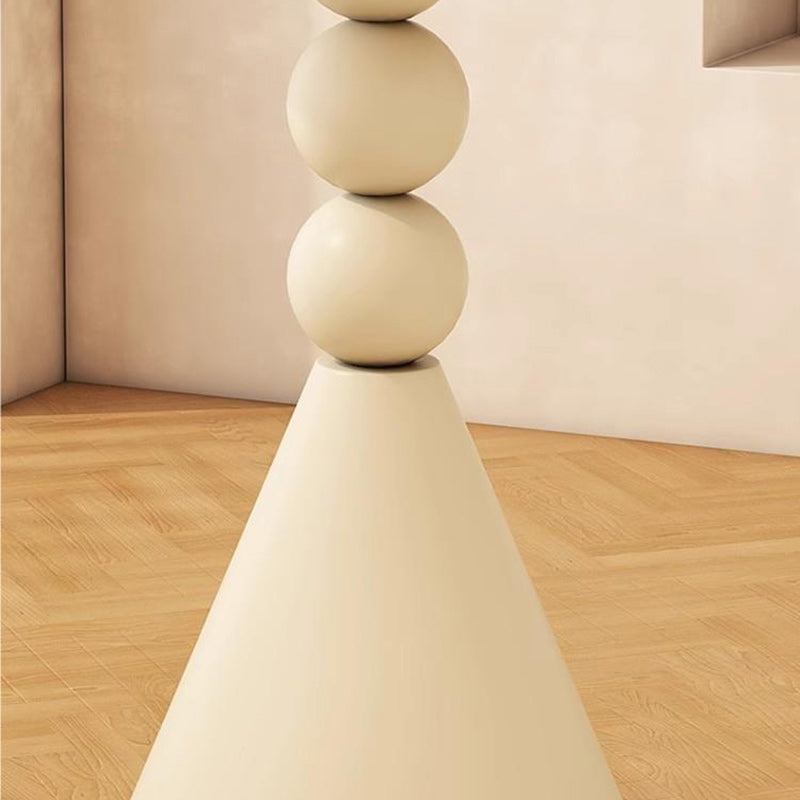 Nordic Orb Cone Iron Rock Slab Coffee Table