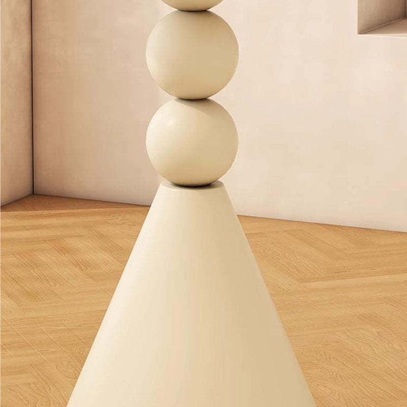 Nordic Orb Cone Iron Rock Slab Coffee Table