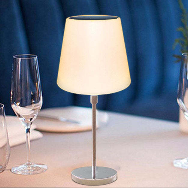 Solar Modern Iron Cylinder Outdoor LED Table Lamp