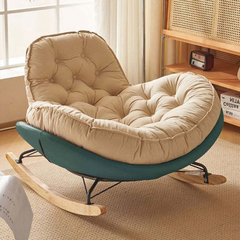 Nordic Tufted Velvet Rocking Chair