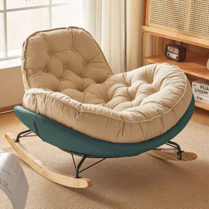 Nordic Tufted Velvet Rocking Chair