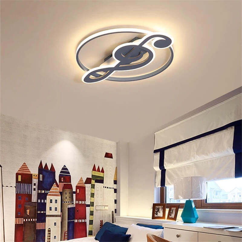 Nordic Music Note LED Flush Mount Light
