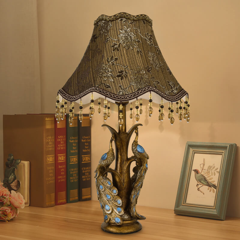 Modern Luxury Retro Tassel Resin Lamp — 220V-240V For UK/AU