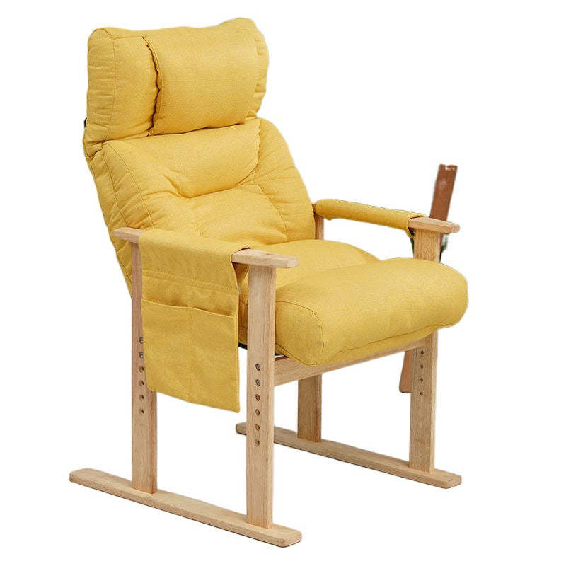 Nordic Fabric Wood Accent Chair