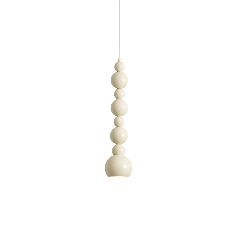 Cream Iron Gourd Skewer Chandelier