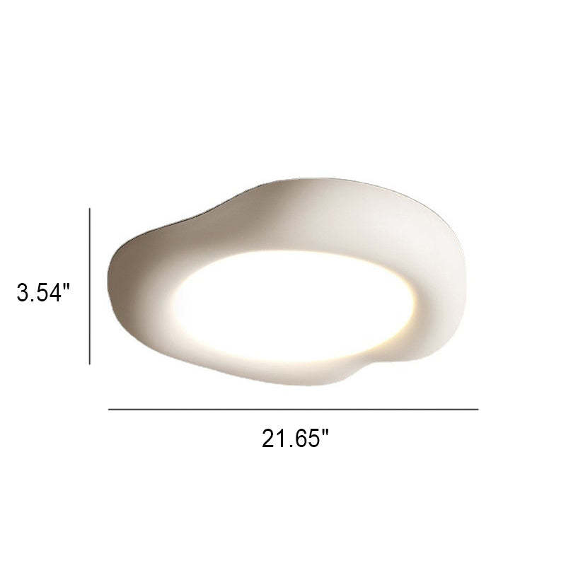 Minimalist Apple Shape LED Flush Mount Light