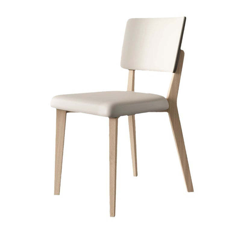 Nordic Leather Solid Wood Dining Chair