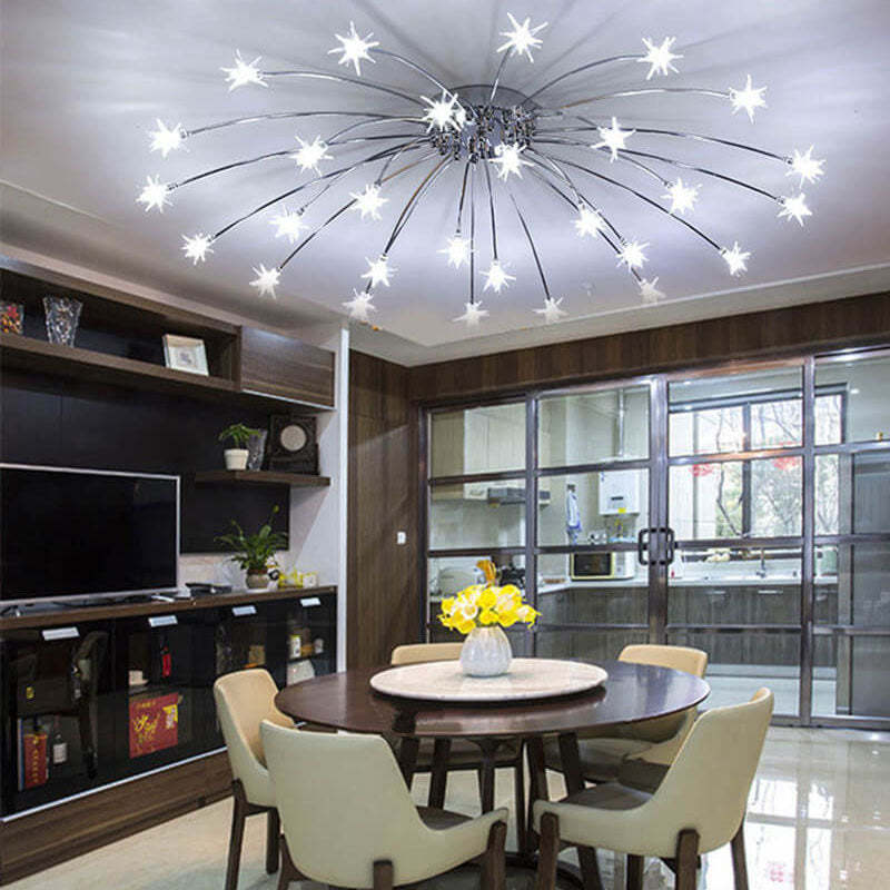 Full Of Stars Iron Flush Ceiling Light
