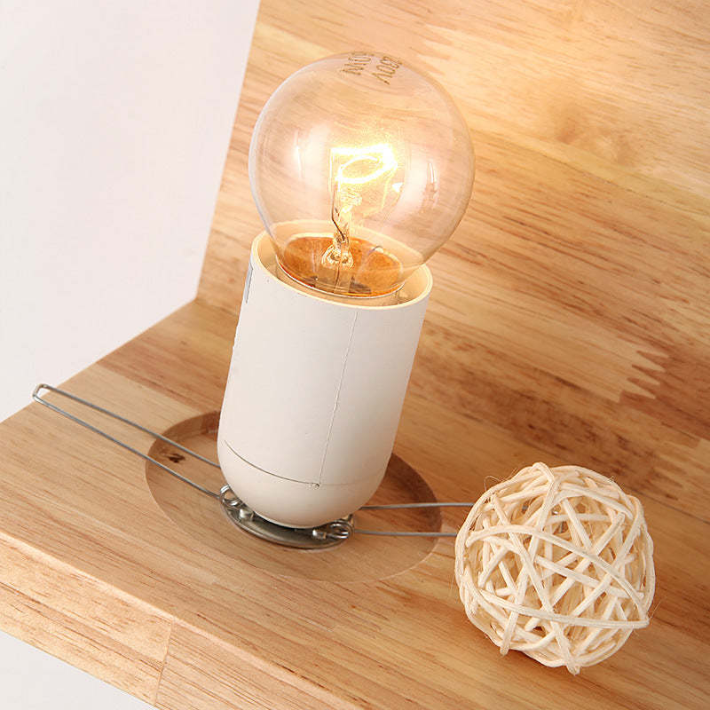 Japanese Minimalist Wood Square Glass Sconce