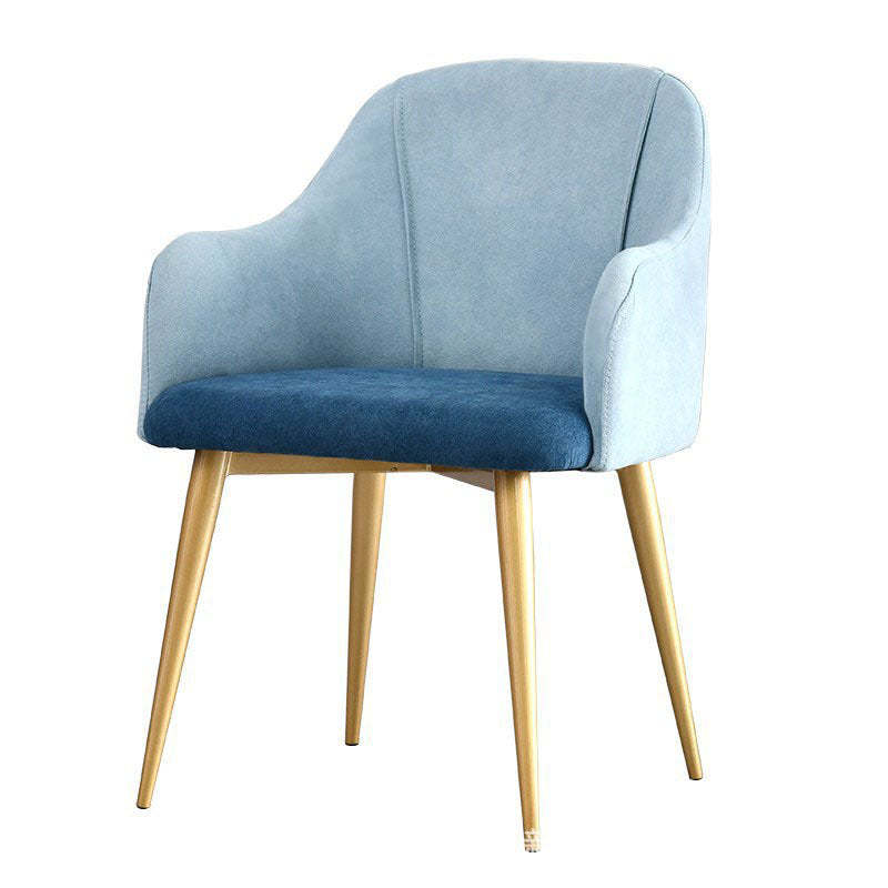 Nordic Curve Fabric Upholstered Dining Chair