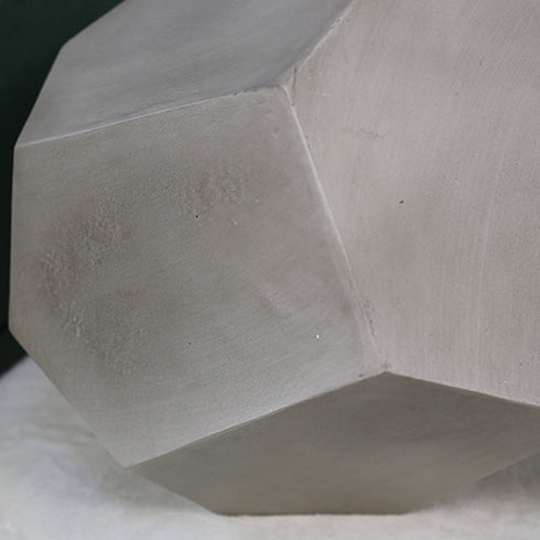 Industrial Hexagonal Magnesium Oxide End Table