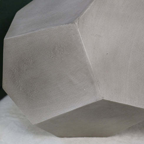 Industrial Hexagonal Magnesium Oxide End Table