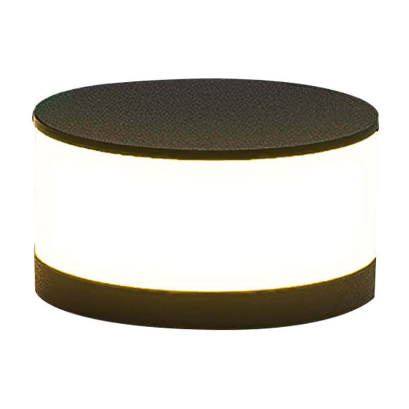 Solar Outdoor Round Column LED Post Landscape Light