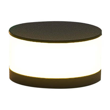 Solar Outdoor Round Column LED Post Landscape Light