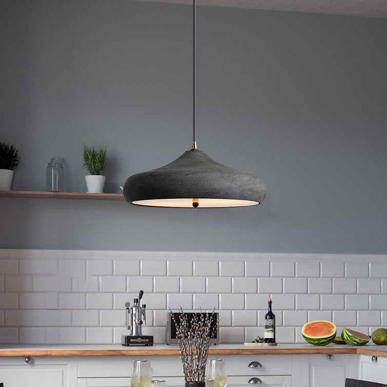 Retro Iron Round Dome 2-Light Pendant