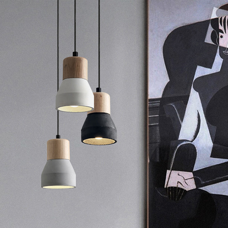 Nordic Cement Tapered Mini LED Pendant