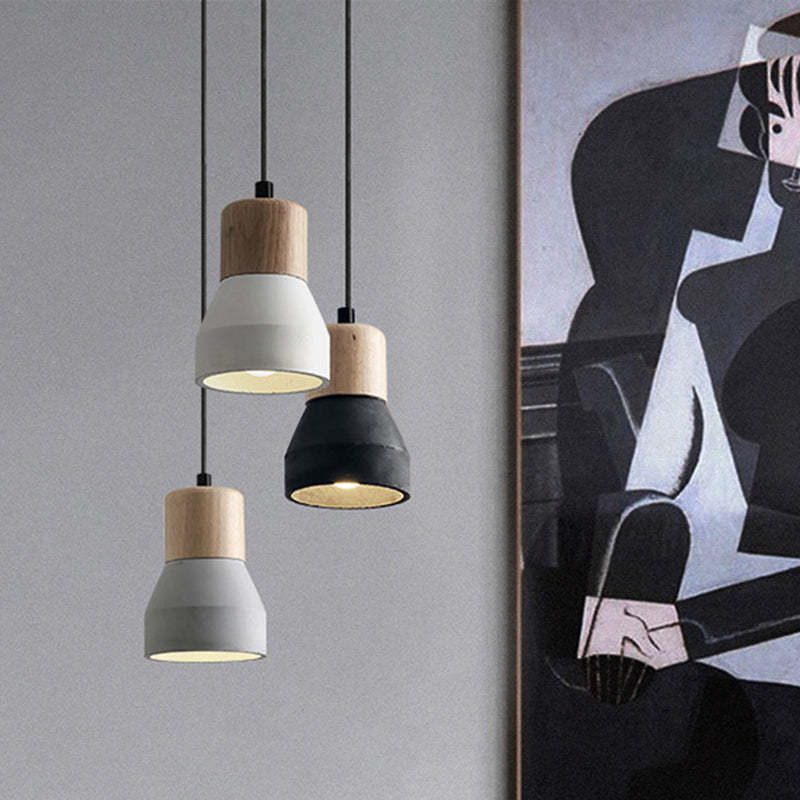 Nordic Cement Tapered Mini LED Pendant