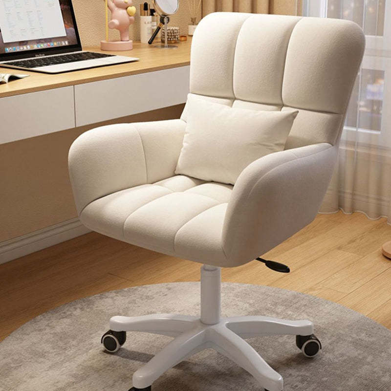 Nordic Velvet Swivel Height-Adjustable Desk Chair