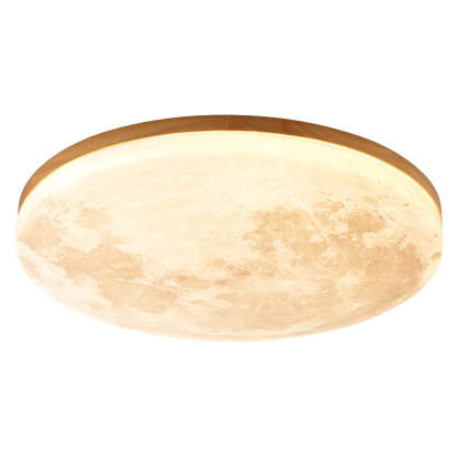 Nordic Minimalist Moon Round Acrylic LED Flush Mount Light