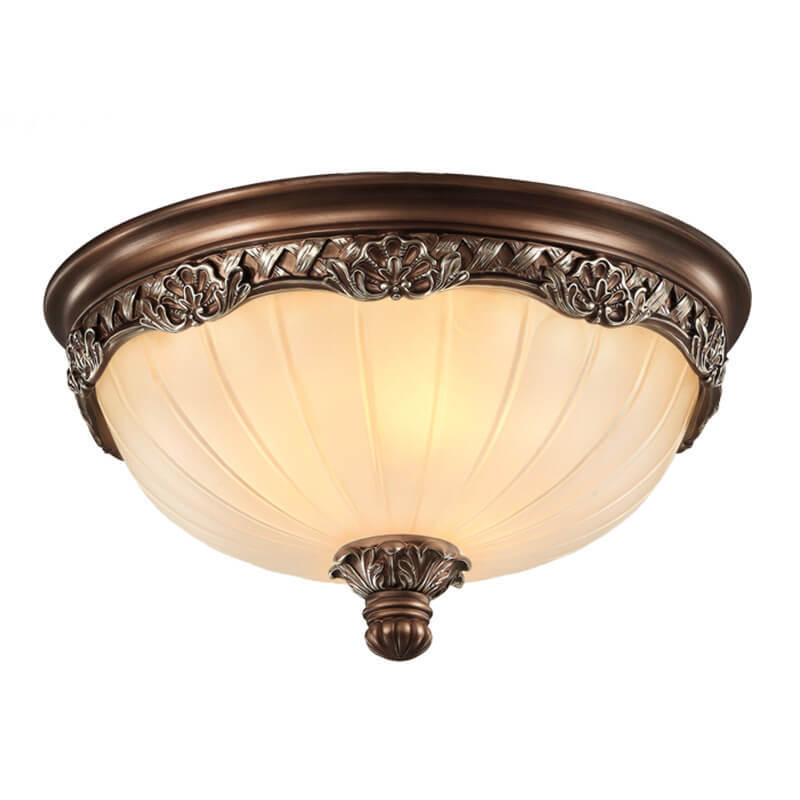 European Vintage Rustic Iron 2/3-Light Flush Mount