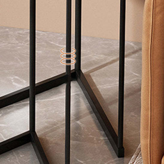 Contemporary Round Glass Nesting Side Table