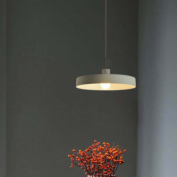 Minimalist Aluminum Disc Pendant Light