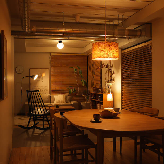 Japanese Round Ball Glass Brass Flush Ceiling Light