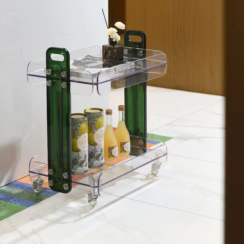 Scandinavian Acrylic 2-Tier End Table