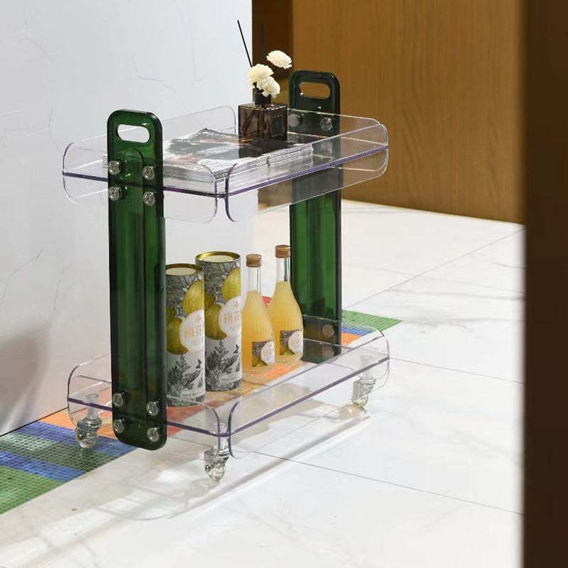 Scandinavian Acrylic 2-Tier End Table