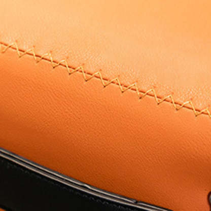 Modern Tufted Faux Leather Portable Footstool