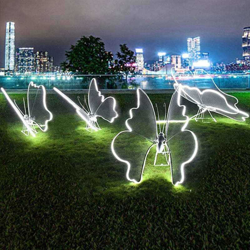Modern Art Deco Butterfly LED Outdoor Landscape Light
