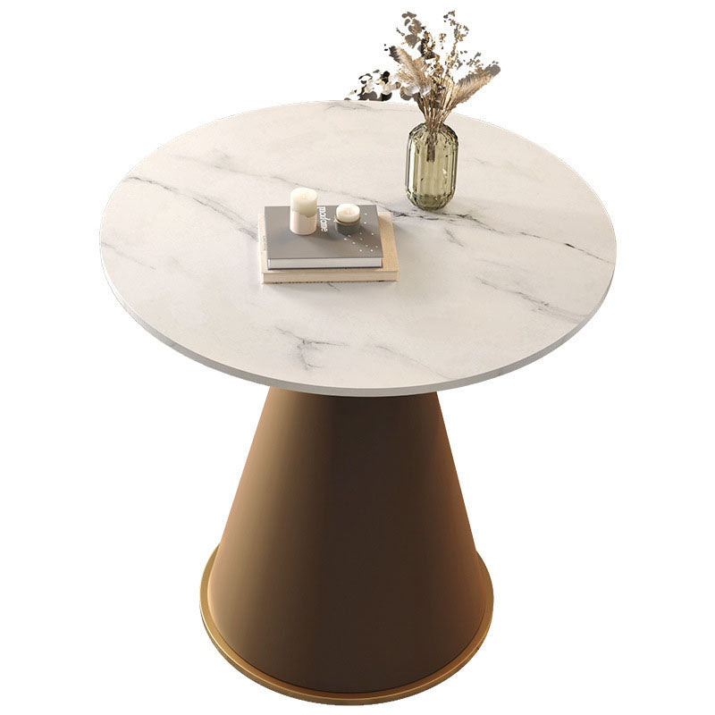 Contemporary Sintered Stone Metal Coffee Table