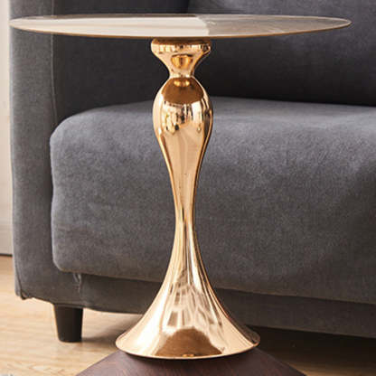 Luxury Round Oval Metal Coffee Table