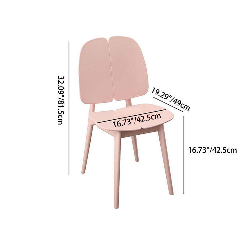 Scandinavian Plastic Steel Dining Chair — Gray