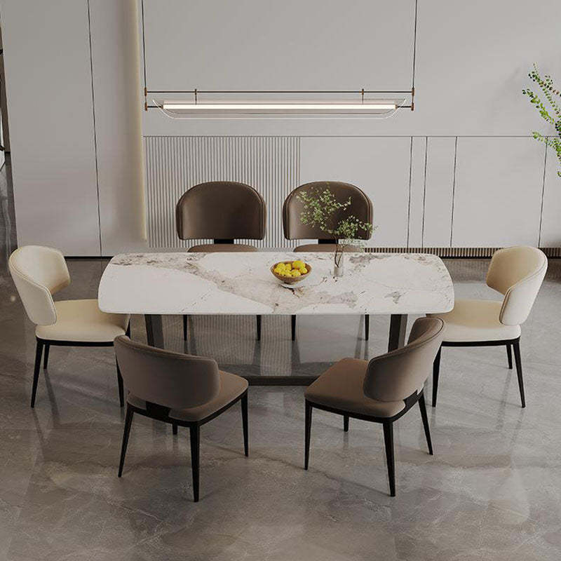 Modern Luxury Leather Iron Chair