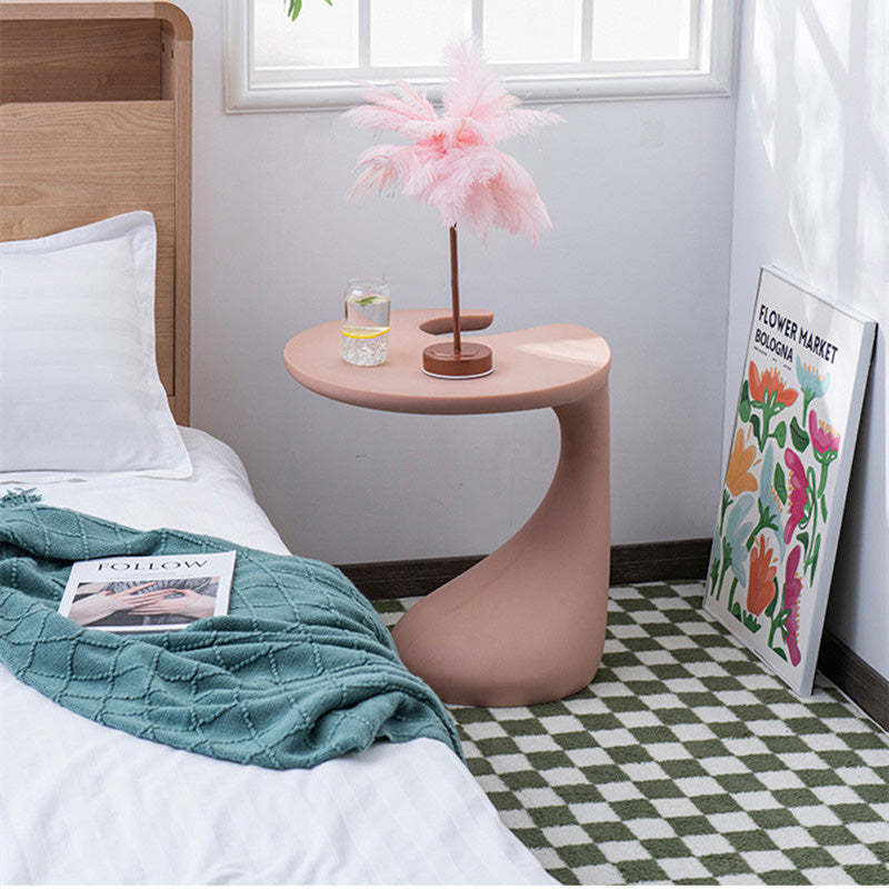 Contemporary C-Shape Coffee Table