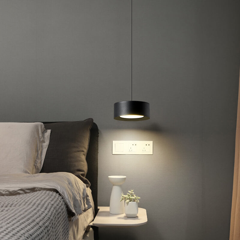 Minimalist Round Iron LED Pendant Light