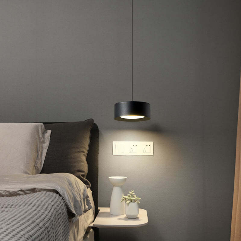 Minimalist Round Iron LED Pendant Light